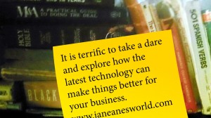 Photo Credit: Janeane Davis Terrific Tuesday dare to use a tablet
