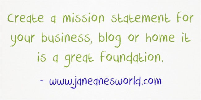 5 steps to create mission statement ww.janeanesworld.com