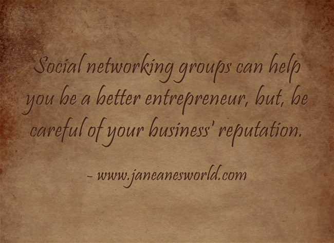 entrepreneur learn w social networking group www.janeanesworld.com